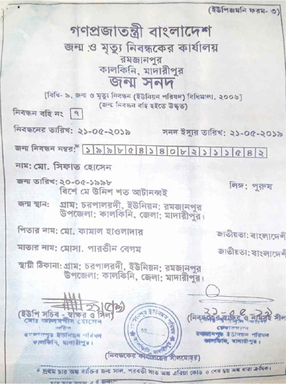 Image of মোঃ সিফাত হোসেন